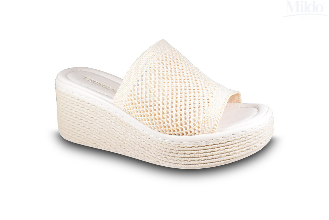 Pohodlné letné šľapky na platforme pre haluxy